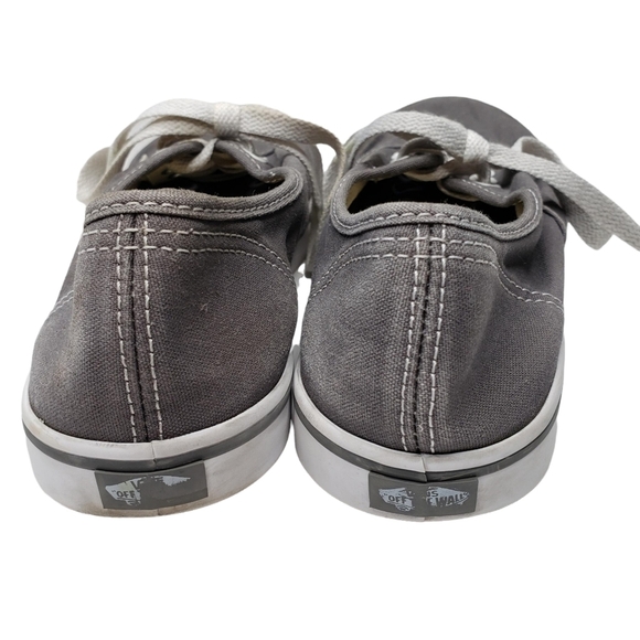 VANS | Neutral Gray Canvas Low Top Classic Street Skateboard Sneakers Womens 7.5 - Picture 4 of 11